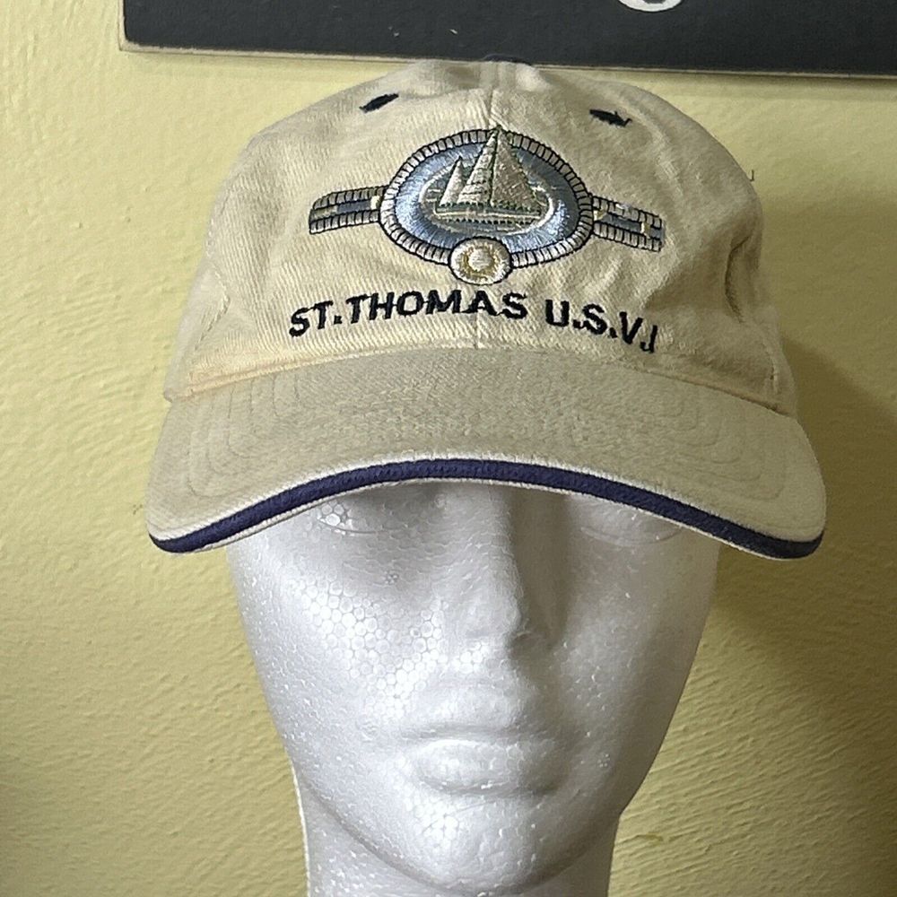 St. Thomas US Virgin Islands‎ Strapback Hat Cap Beige Adjustable